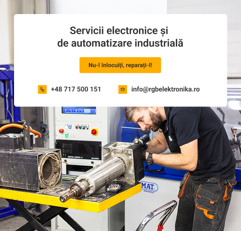 Reparații și vânzare de echipamente de automatizare industrială