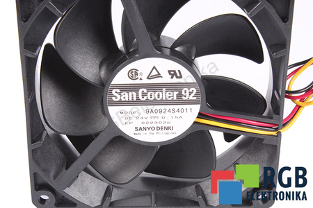 9A0924S4011 SANYO DENKI 92X92X25MM, 24V EVANTAI