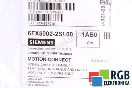 6FX8002-2SL00-1AB0 SIEMENS 1M CABLU