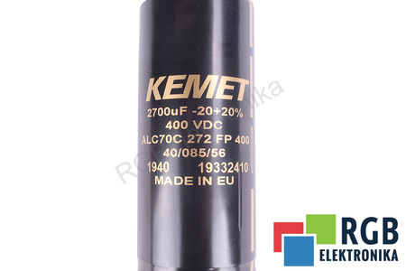 CONDENSATOR ALC70C272FP400 KEMET 2700UF, 400V CONDENSATOR