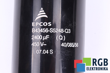 CONDENSATOR B43456-S5248-Q3 EPCOS 2400UF, 450V