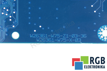 W26361-W75-Z4-03-36 SIEMENS W26361-W75-X-03 PLACA