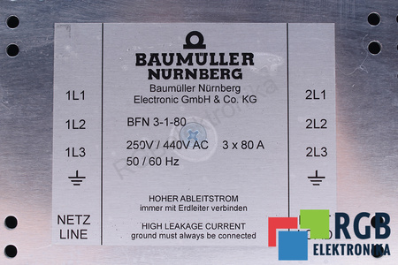 BFN3-1-80 BAUMÜLLER FILTRU