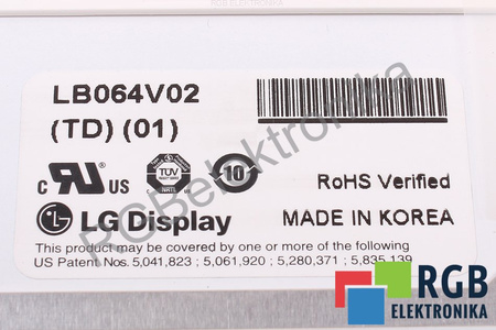 LB064V02(TD)(01) LG 6091L-0398C 3110T-0159A MATRICE LCD