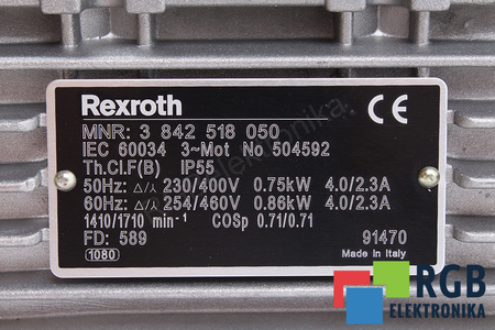 3842518050 BOSCH 3842519004 0.75/0. MOTOR ASINCRON CU REDUCTOR