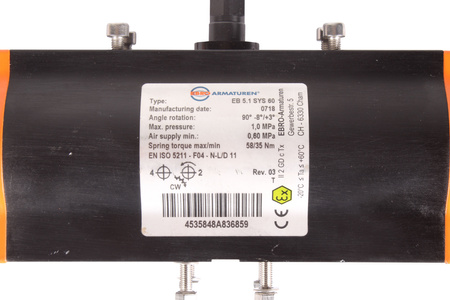 EB5.1SYS60 EBRO ARMATUREN ACȚIONARE PNEUMATICĂ