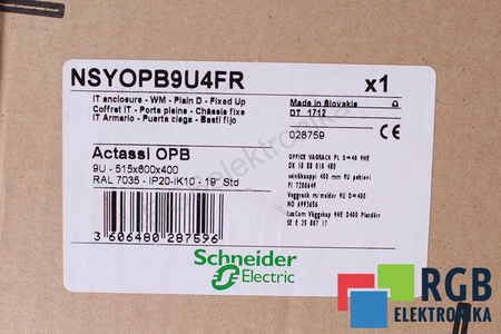 NSYOPB9U4FR SCHNEIDER ELECTRIC IP20 CUTIE