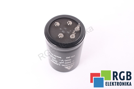 CONDENSATOR B43306-U0667-M1 S+M 25/085/56 660UF, 400VDC CONDENSATOR