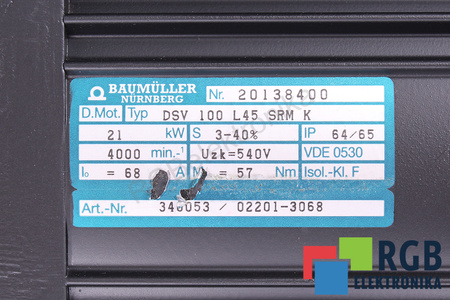 DSV100/L45-SRM-K BAUMÜLLER 21KW