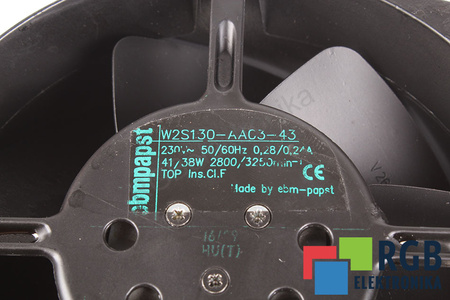 W2S130-AA03-43 EBM PAPST EVANTAI