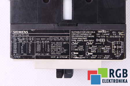 3TF3470-0A SIEMENS 690VAC