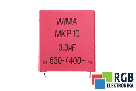 CONDENSATOR MKP1J043307H00JSSD WIMA MKP10, 3.3UF, 630/400V CONDENSATOR