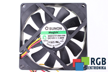 ME80151V1-000U-G99 SUNON 80X80X15MM, 12V EVANTAI