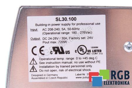 SL30.100 PULS POWER SL30 SURSA DE ALIMENTARE PENTRU TABLOUL DE DISTRIBUȚIE