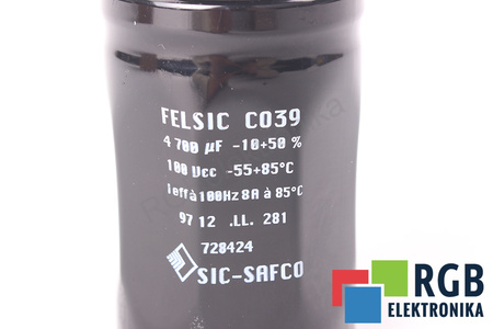 CONDENSATOR 4700UF 100V SIC-SAFCO FELSIC C039 CONDENSATOR