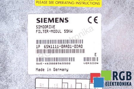 6SN1111-0AA01-0DA0 SIEMENS 55KW SIMODRIVE CHOKE