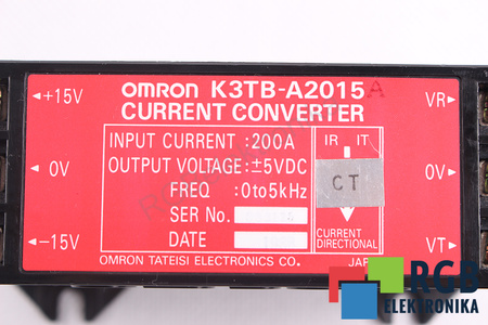 K3TB-A2015A OMRON 200A 5VDC TRANSFORMATOR DE CURENT