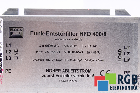 HFD400/8 BLOCK NF008-443 SEW FILTRU