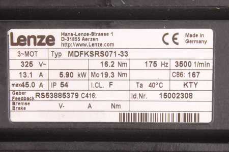 MDFKSRS071-33 LENZE STATOR