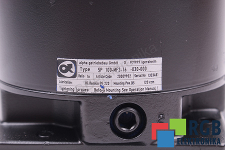 SP100-MF2-16-030-000 ALPHA GETRIEBEBAU I=16 CUTIE DE VITEZE