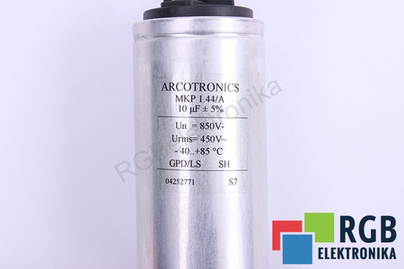 CONDENSATOR MKP1.44/A ARCOTRONICS 10UF, 850VDC, 450VAC CONDENSATOR