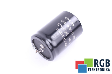 CONDENSATOR B43502-B0477-M90 EPCOS 470UF, 400V