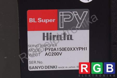 PY0A150E0XXYPH1 SANYO DENKI AC200V BL SUPER PY HIRATA SERVO