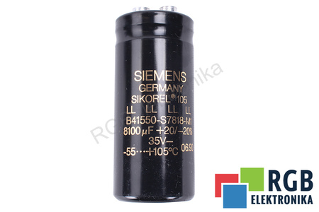 CONDENSATOR B41550-S7818-M1 SIEMENS 8100UF, 35V CONDENSATOR