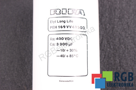 CONDENSATOR PEH169VV433GQ RIFA 3300UF, 400VDC