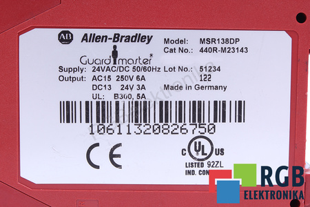 MSR138DP ALLEN BRADLEY GUARDMASTER RELEU DE SIGURANȚĂ