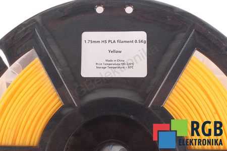 1,75MM HS PLA FILAMENT 0.5KG YELLOW FLASHFORGE DIMENSIUNEA EXTERIOARĂ A BOBINEI 180MM, DIMENSIUNEA INTERIOARĂ A BOBINEI 50MM, LĂȚIMEA BOBINEI 45MM