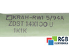 REZISTENȚĂ ZDST14X100U KRAH-RWI 5/94A 1K1K REZISTENȚĂ
