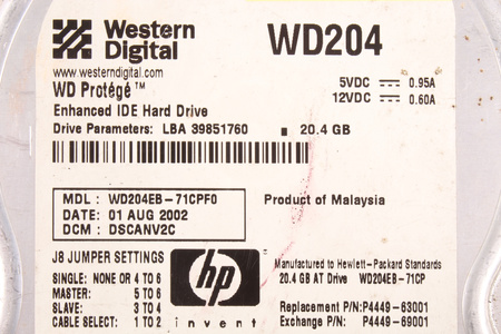WD204EB-71CPF0 WESTERN DIGITAL 20.4GB
