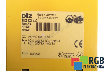 PNOZ6 PILZ 474908 RELEU DE SIGURANȚĂ
