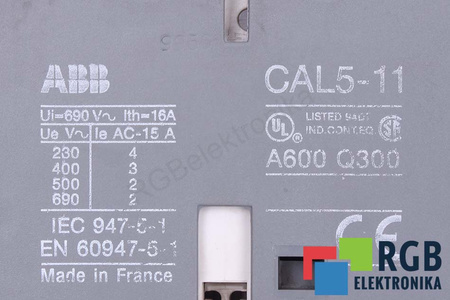 CAL5-11 ABB NC NO 690VAC 16A