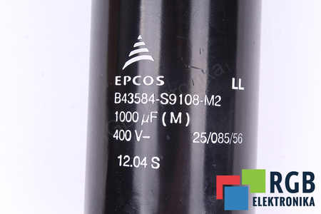 CONDENSATOR B43584-S9108-M2 EPCOS 1000UF, 400V