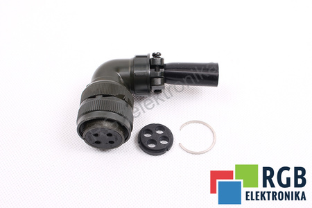 A06B-6079-K815#E RP EUMAX PENTRU AIS, AIF FANUC 4 PIN MUFĂ FEMELĂ UNGHIULARĂ
