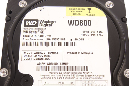 WD800JD-55MUA1 WESTERN DIGITAL 80GB