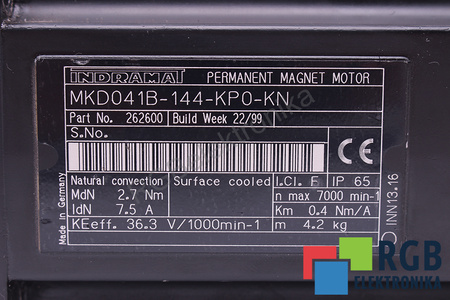 MKD041B-144-KP0-KN INDRAMAT R911262600 STATOR