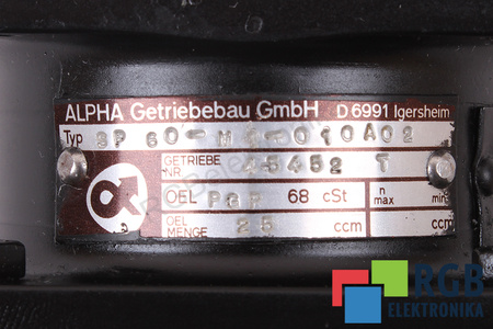 SP60-M1-010A02 ALPHA GETRIEBEBAU CUTIE DE VITEZE