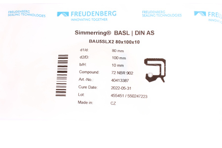 BAU5SLX2 FREUDENBERG 72NBR902 AMBALAJ
