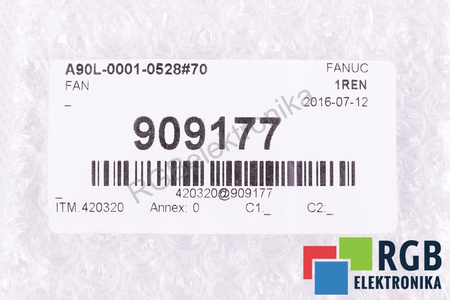 A90L-0001-0528#70 FANUC 1608VL-05W-B59 40X40X20MM, 24V EVANTAI