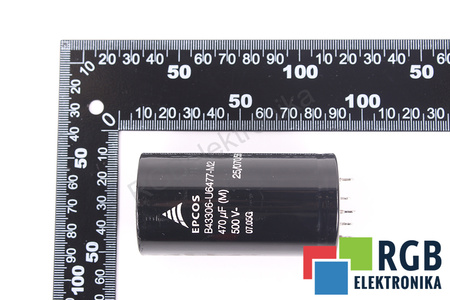 CONDENSATOR B43306-U6477-M2 EPCOS 25/070/56 470UF, 500VDC CONDENSATOR