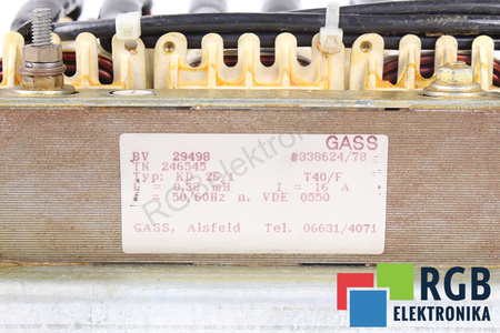 BV29498 GASS KD26/1 CHOKE