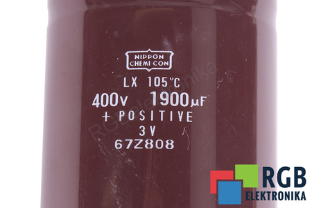 CONDENSATOR 67Z808 NIPPON LX 105 1900UF, 400V
