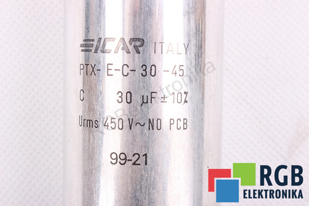 CONDENSATOR PTX-E-C-30-45 ICAR 30UF, 450VAC CONDENSATOR