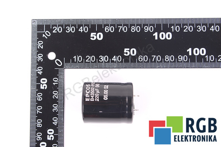 CONDENSATOR B43502-P0227-M EPCOS 25/085/56 220UF, 400VDC