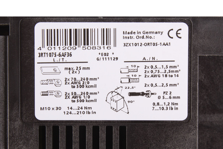 3RT1075-6AF36 SIEMENS SIRIUS 110-127V CONTACTOARE