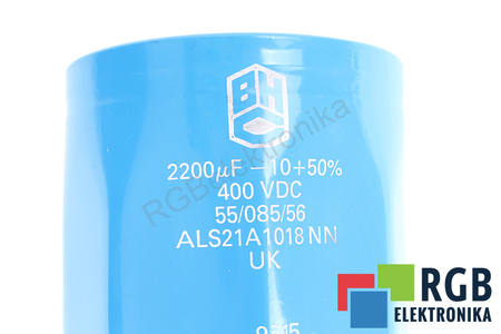 CONDENSATOR ALS21A1018NN BHC COMPONENTS LTD BHC 2200UF, 400V CONDENSATOR