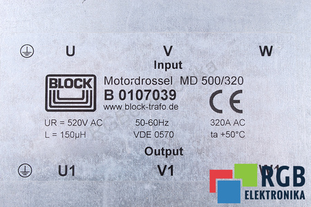 MD500/320 BLOCK B0107039 FILTRU